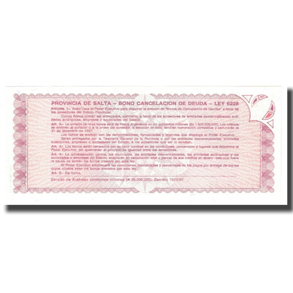 Billete, 1 Austral, 1987, Argentina, 1987-12-31, KM:S2612a, UNC