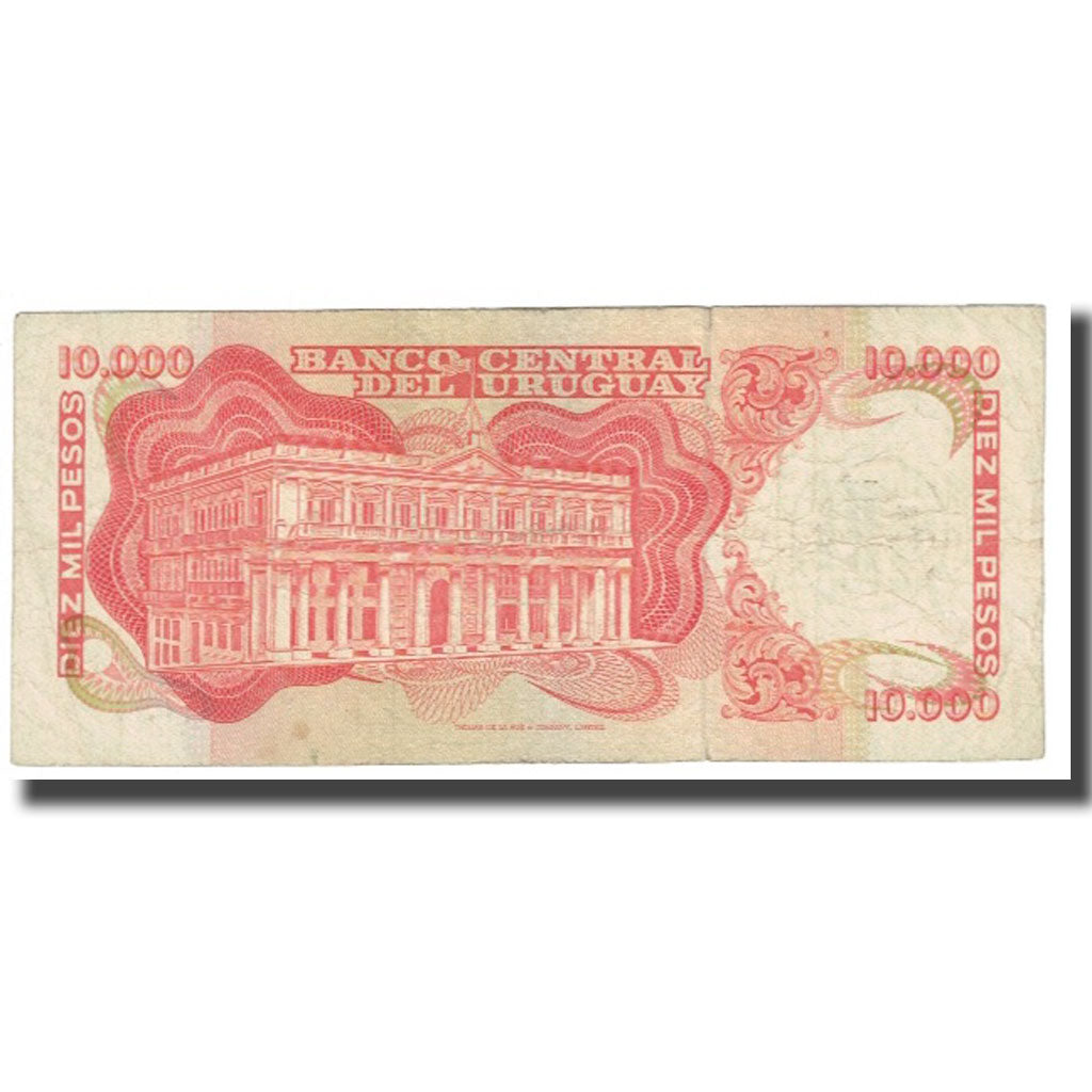 Billete, 10,000 Pesos, Uruguay, KM:53a, BC