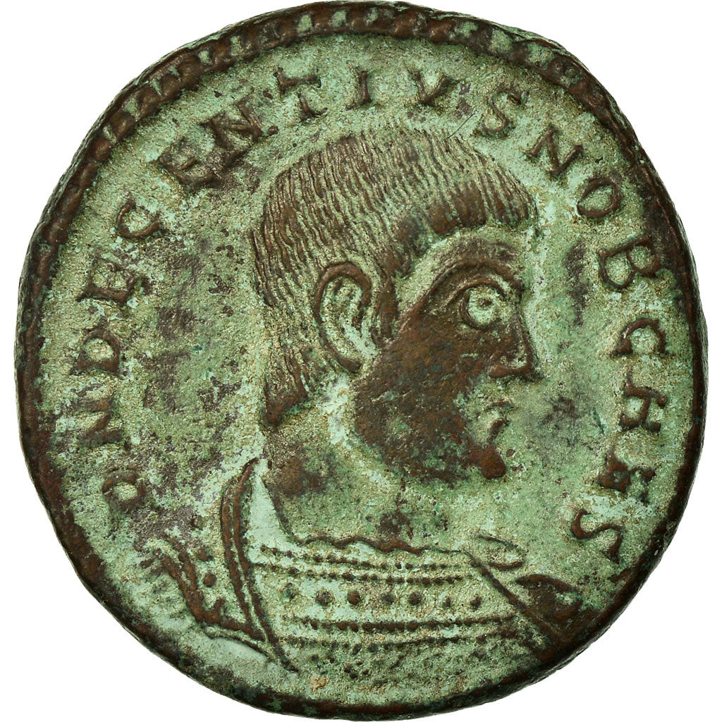 Coin, Decentius, Maiorina, Lyon - Lugdunum, AU(55-58), Copper, Cohen:33