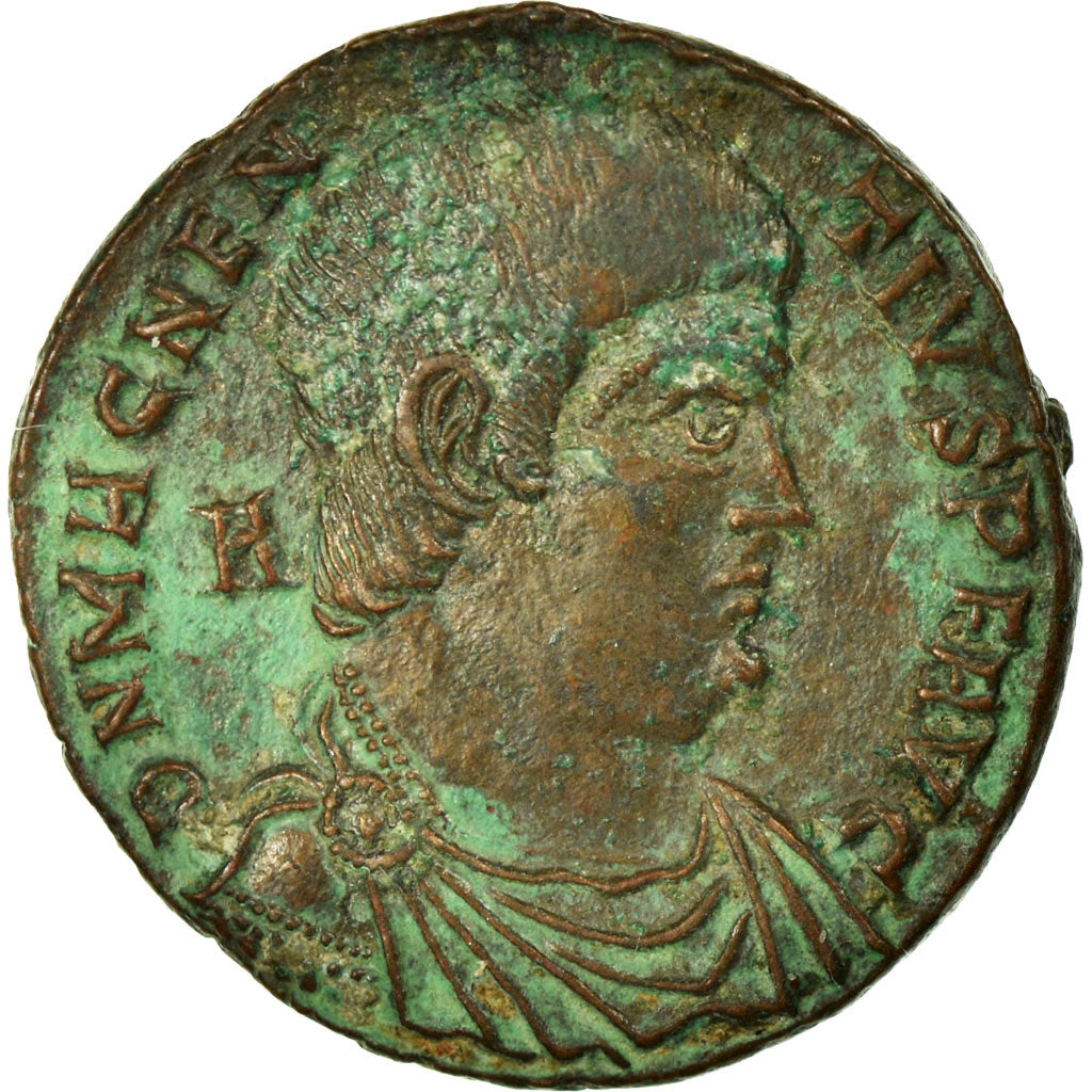 Coin, Magnentius, Maiorina, Lyons, AU(55-58), Copper, Cohen:69