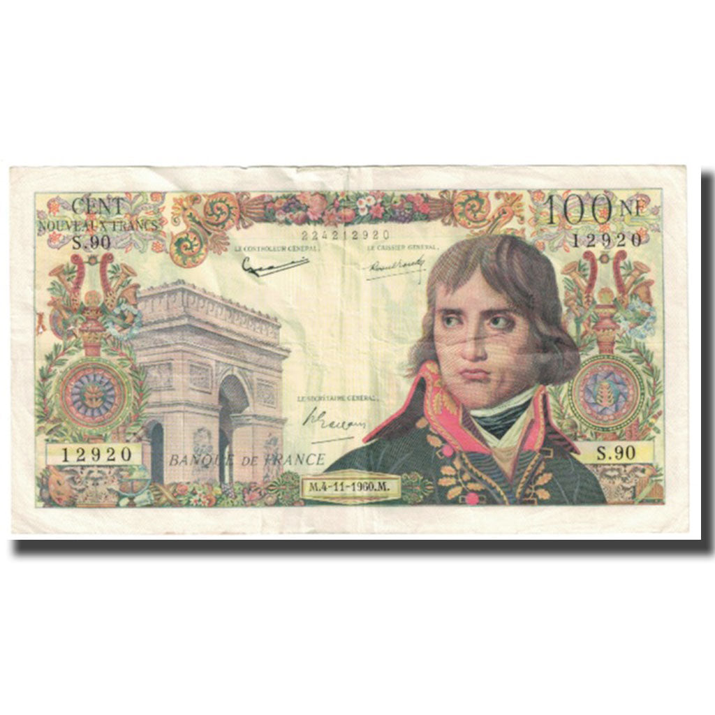 Francia, 100 Nouveaux Francs, Bonaparte, 1960, G.Gouin