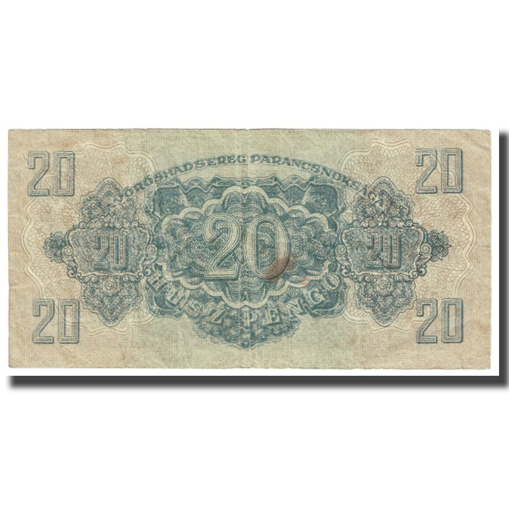Banknote, Hungary, 20 Pengö, 1944, KM:M6b, AU(55-58)