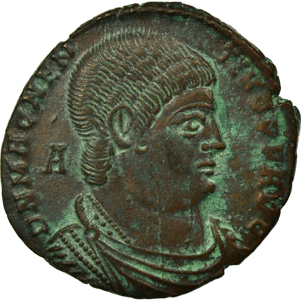 Coin, Magnentius, Maiorina, Arles, AU(55-58), Copper, Cohen:20