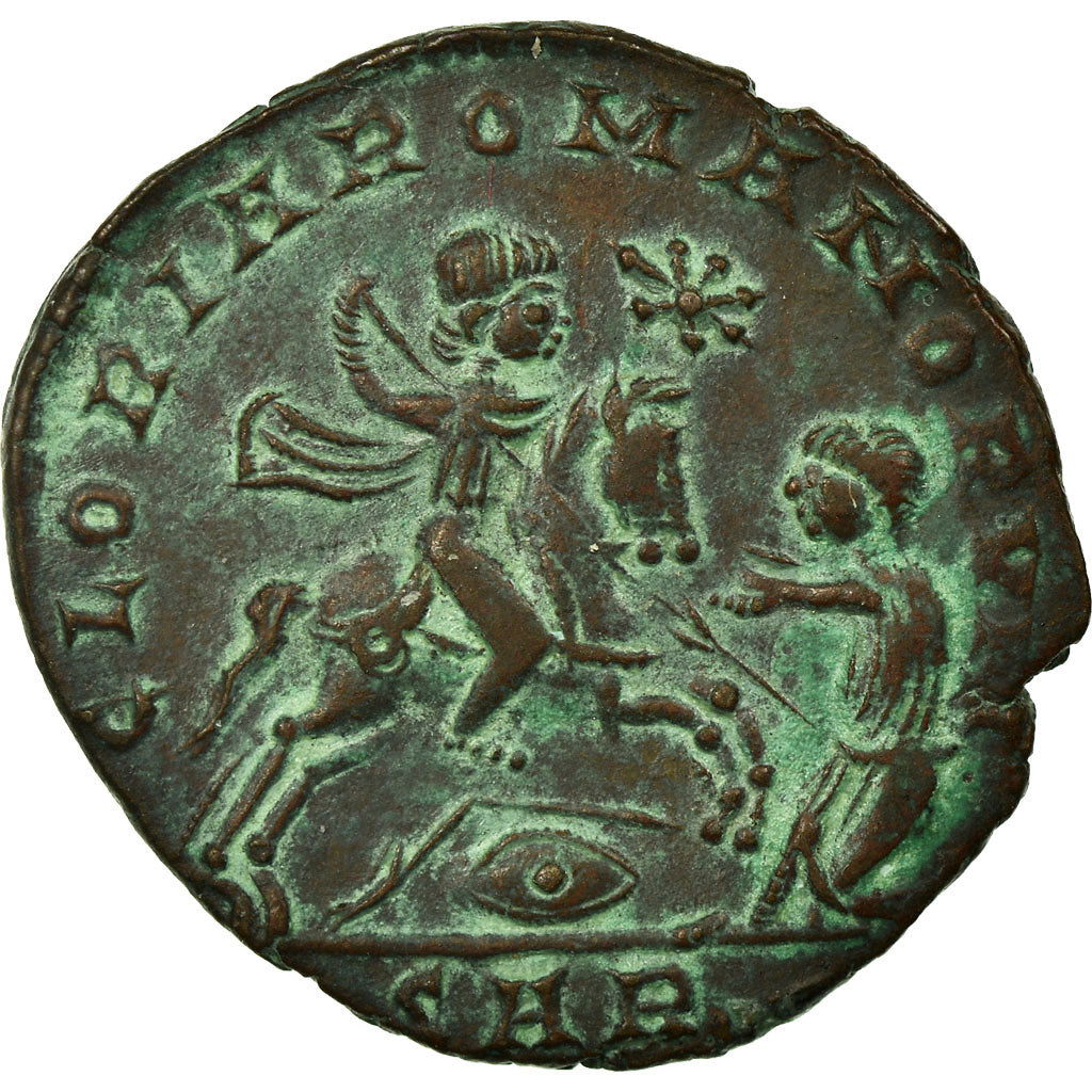 Coin, Magnentius, Maiorina, Arles, AU(55-58), Copper, Cohen:20