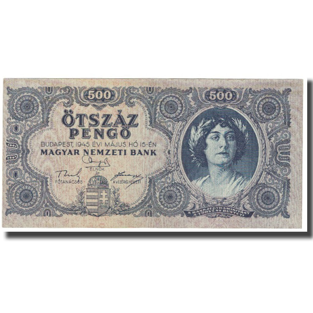 Banknote, Hungary, 500 Pengö, 1945, 1945-05-15, KM:117a, UNC(63)