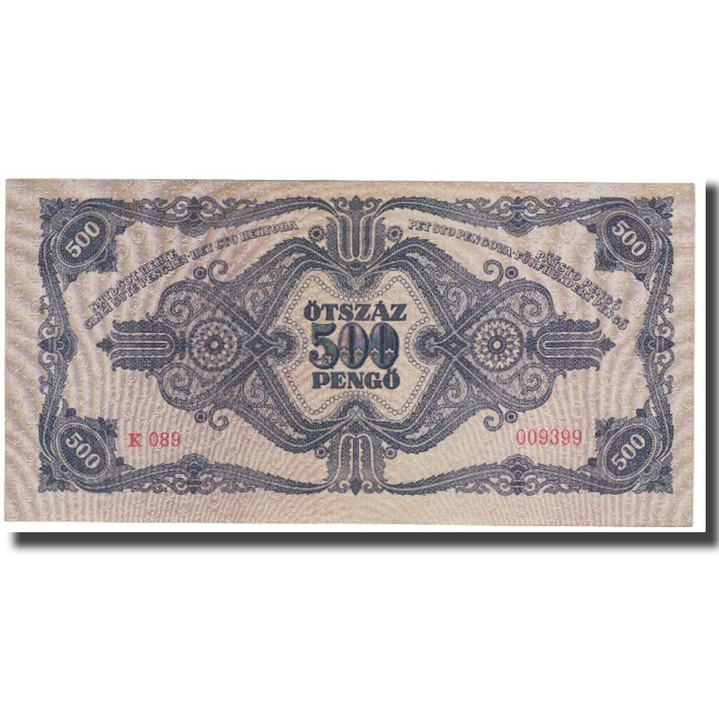 Banknote, Hungary, 500 Pengö, 1945, 1945-05-15, KM:117a, UNC(63)