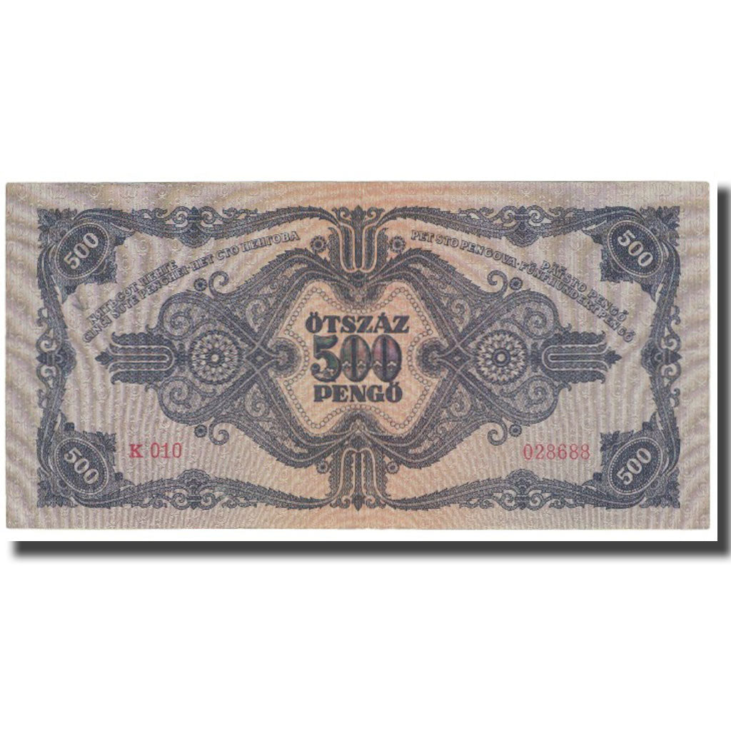 Banknote, Hungary, 500 Pengö, 1945, 1945-05-15, KM:117a, UNC(63)