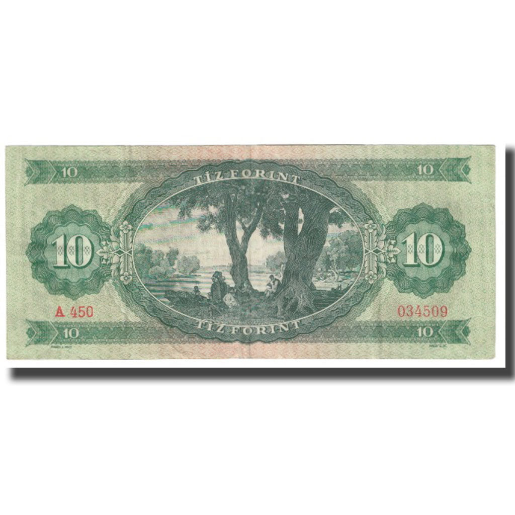 Banknote, Hungary, 10 Forint, 1962, 1962-10-12, KM:168e, EF(40-45)