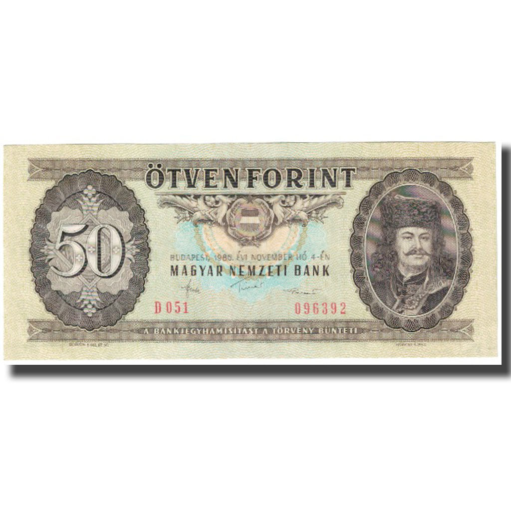 Banknot, Węgry, 50 Forint, 1986, 1986-11-04, KM:170g, EF(40-45)