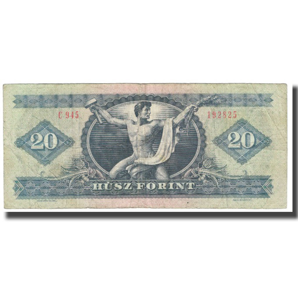 Banknote, Hungary, 20 Forint, 1975, 1975-10-28, KM:169e, VF(20-25)
