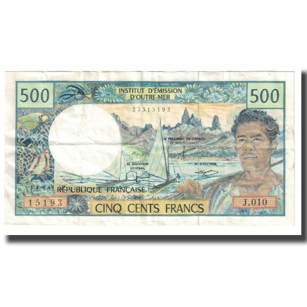 Banknote, French Pacific Territories, 500 Francs, KM:1a, EF(40-45)