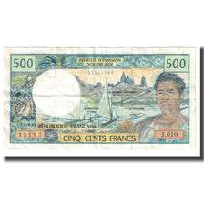 Banknote, French Pacific Territories, 500 Francs, KM:1a, EF(40-45)