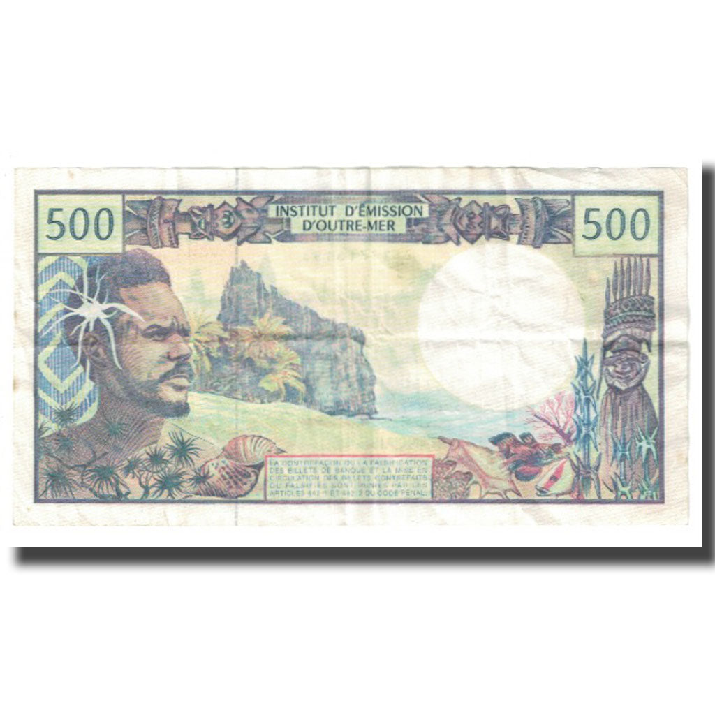 Banknote, French Pacific Territories, 500 Francs, KM:1a, EF(40-45)