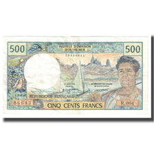 Biljet, Franse Gebieden in de Stille Oceaan, 500 Francs, KM:1a, TTB