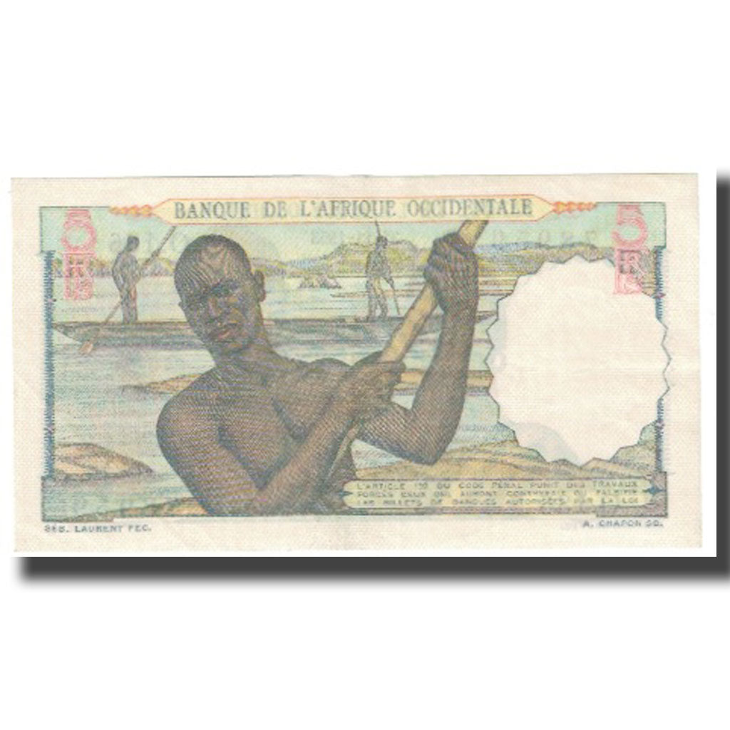 África oriental francesa, 5 Francs, 1953, 1953-11-21, MBC, KM:36