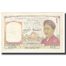Banknote, FRENCH INDO-CHINA, 1 Piastre, KM:92, EF(40-45)