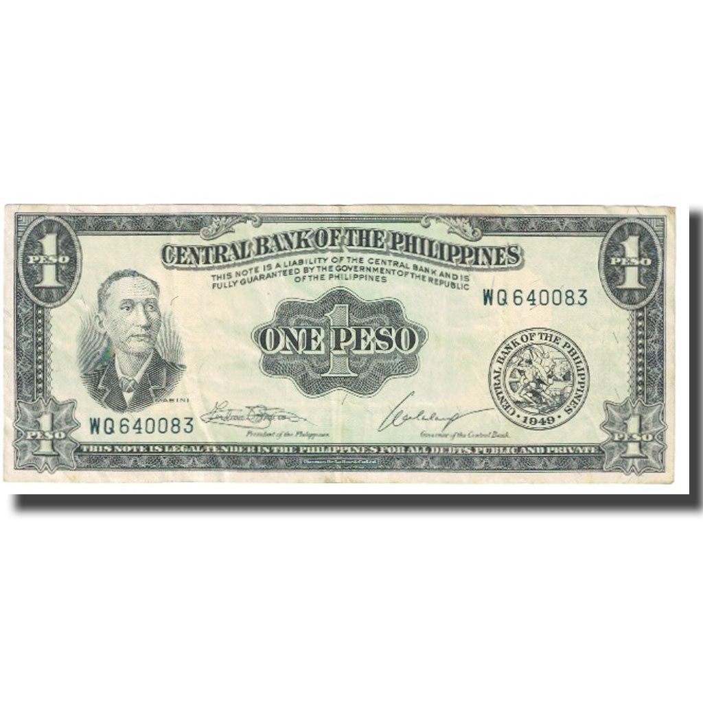 Banknote, Philippines, 1 Peso, KM:133h, EF(40-45)