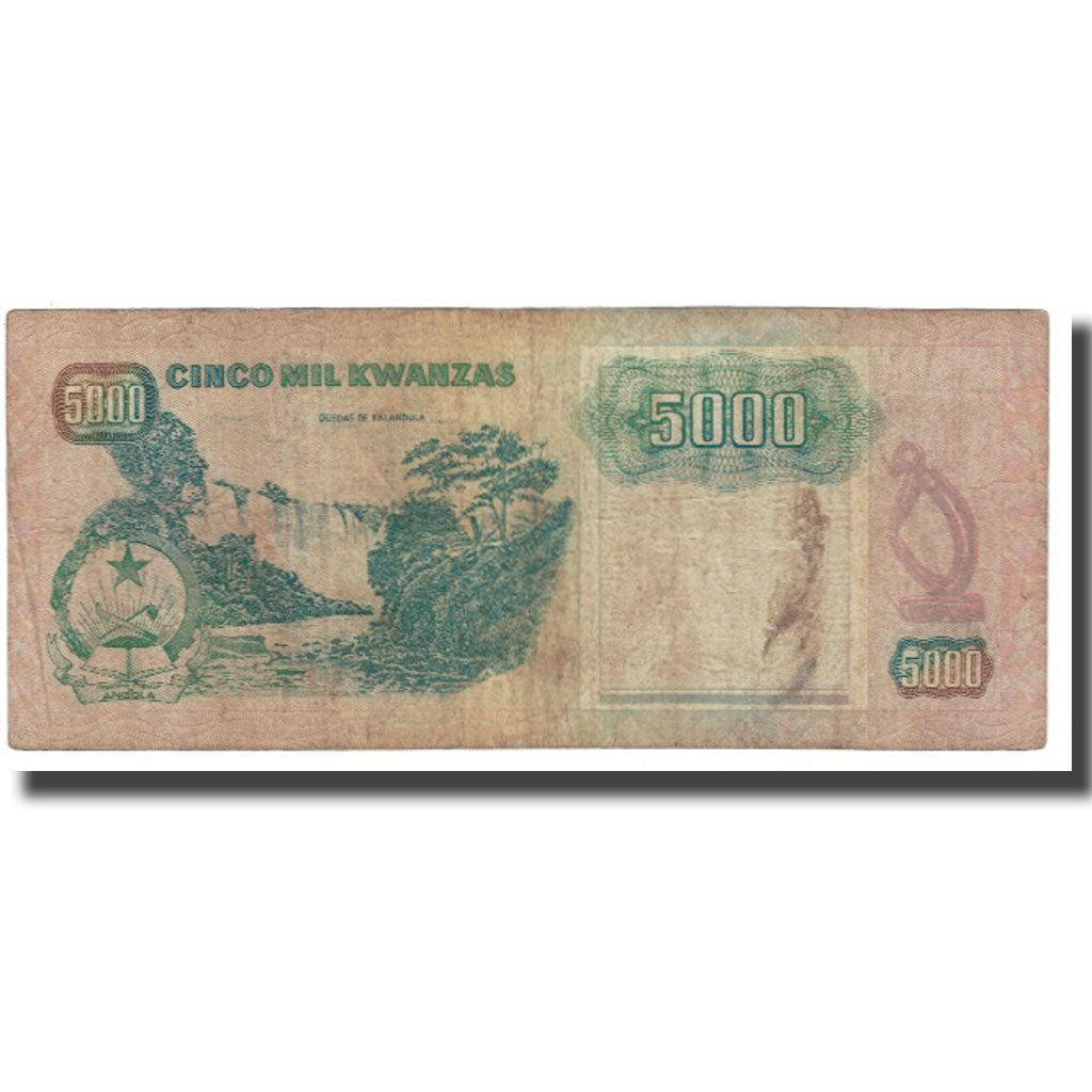Banknote, Angola, 5000 Kwanzas, 1991, 1991-02-04, KM:130c, VF(20-25)