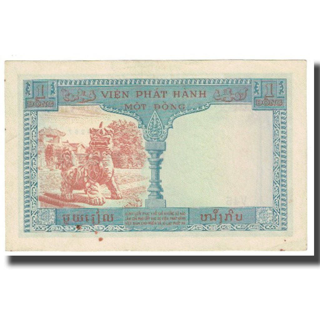 Banknote, FRENCH INDO-CHINA, 1 Piastre = 1 Dong, KM:105, EF(40-45)