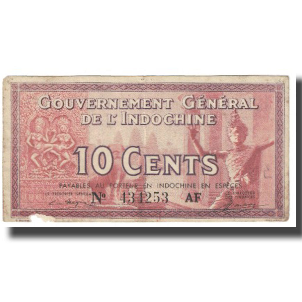 Banknote, FRENCH INDO-CHINA, 10 Cents, KM:85d, VF(20-25)