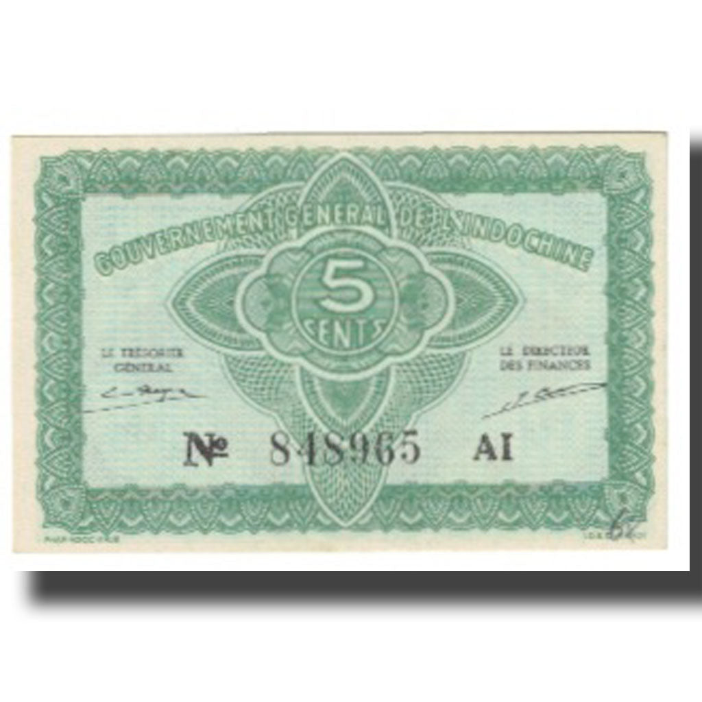 Banknote, FRENCH INDO-CHINA, 5 Cents, KM:88b, EF(40-45)