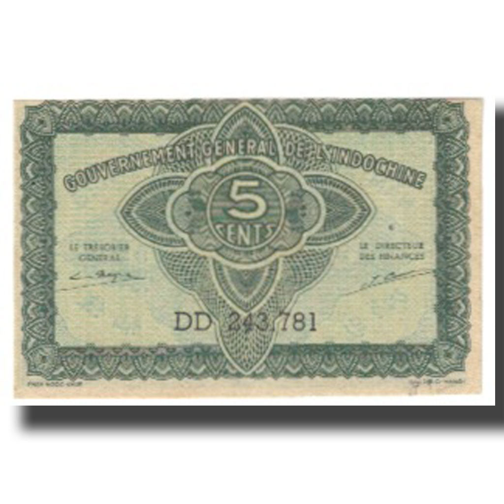Banknote, FRENCH INDO-CHINA, 5 Cents, KM:88a, EF(40-45)