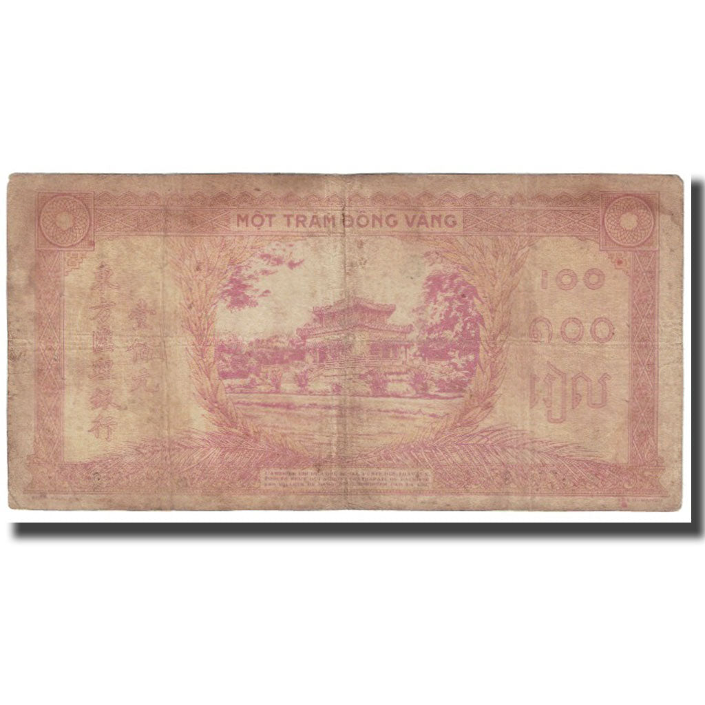 Banknote, FRENCH INDO-CHINA, 100 Piastres, KM:66, VF(20-25)