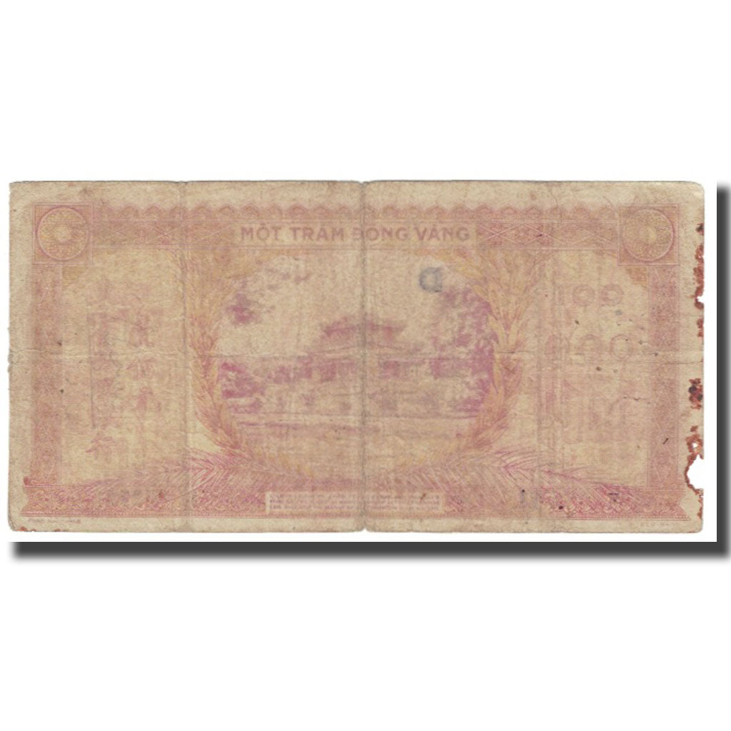 Banknote, FRENCH INDO-CHINA, 100 Piastres, KM:66, VF(20-25)