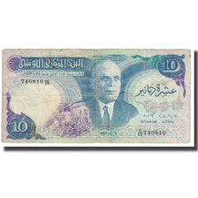 Banknote, Tunisia, 10 Dinars, 1983, 1983-11-03, KM:80, VF(20-25)