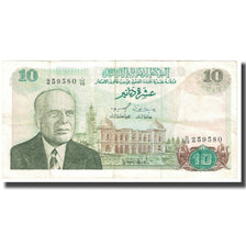 Banknote, Tunisia, 10 Dinars, 1980, 1980-10-15, KM:76, VF(20-25)