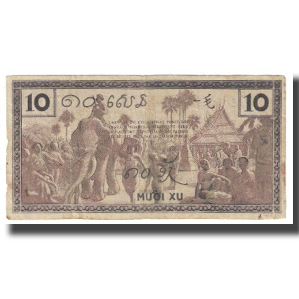 Banknote, FRENCH INDO-CHINA, 10 Cents, KM:85a, VF(20-25)