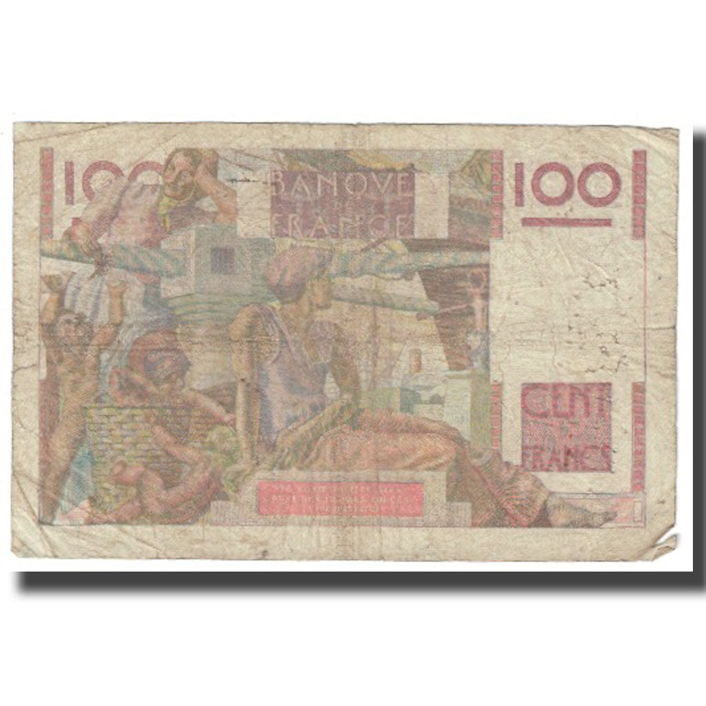 France, 100 Francs, Jeune Paysan, 1946, P. Rousseau and R. Favre-Gilly