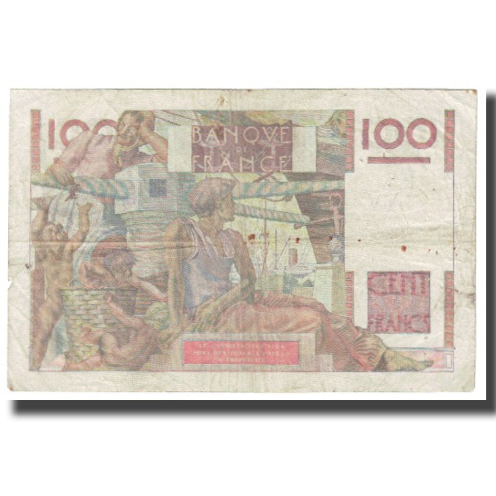 France, 100 Francs, Jeune Paysan, 1953, P. Rousseau and R. Favre-Gilly