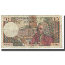 Francia, 10 Francs, Voltaire, 1967, H.Morant-P.Gargam-R.Tondu., 1967-12-07, BC