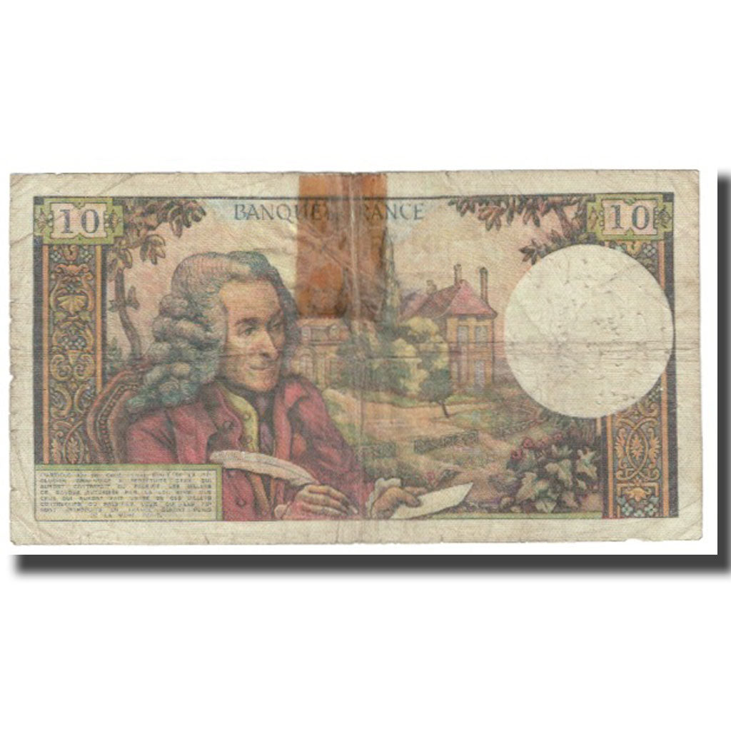 Francia, 10 Francs, Voltaire, 1967, H.Morant-P.Gargam-R.Tondu., 1967-12-07, BC