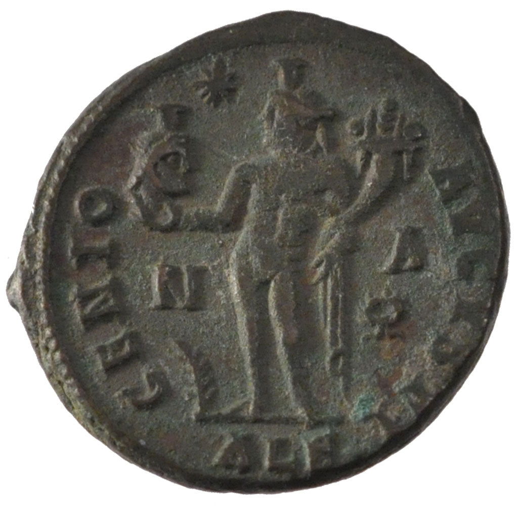 Constantine I, Nummus, Alexandria, AU(55-58), Copper, RIC #163, 5.20