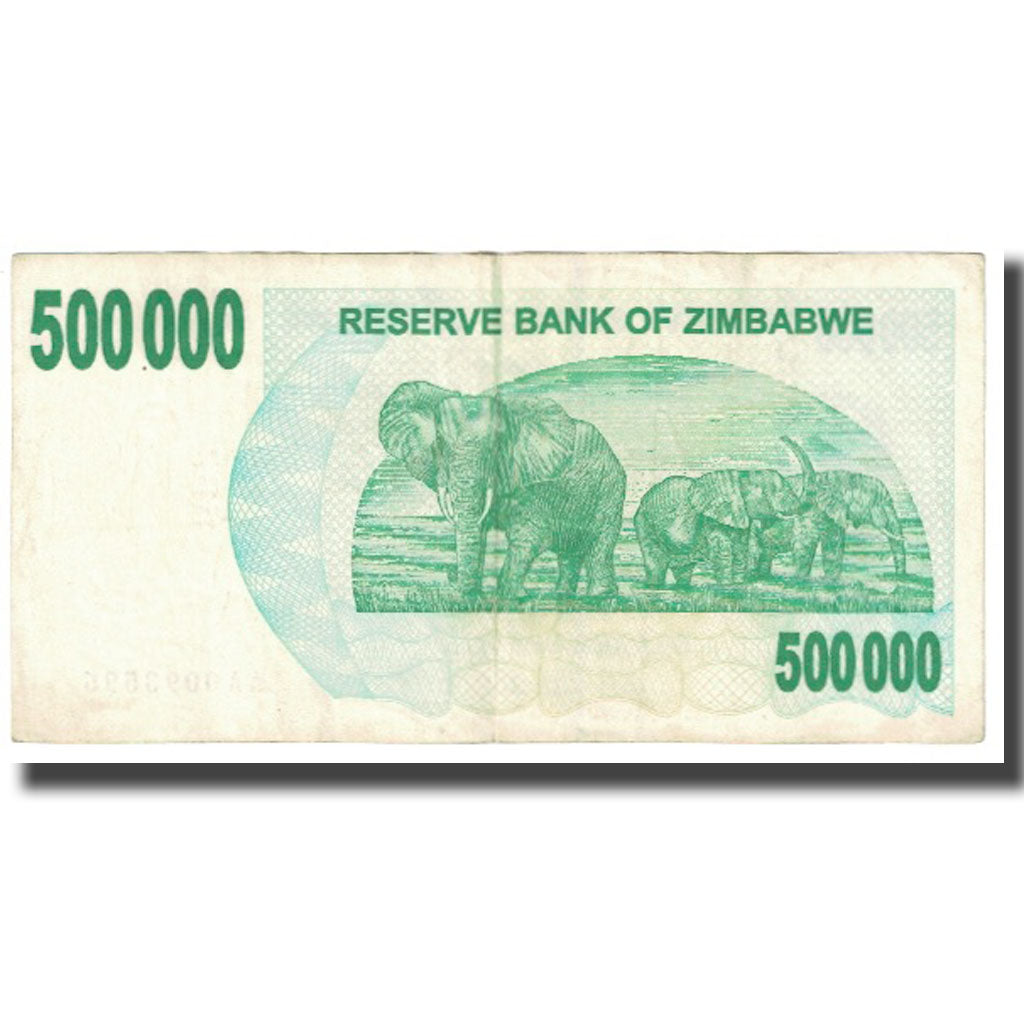 Banknote, Zimbabwe, 500,000 Dollars, 2008, 2008-06-30, KM:51, VF(20-25)