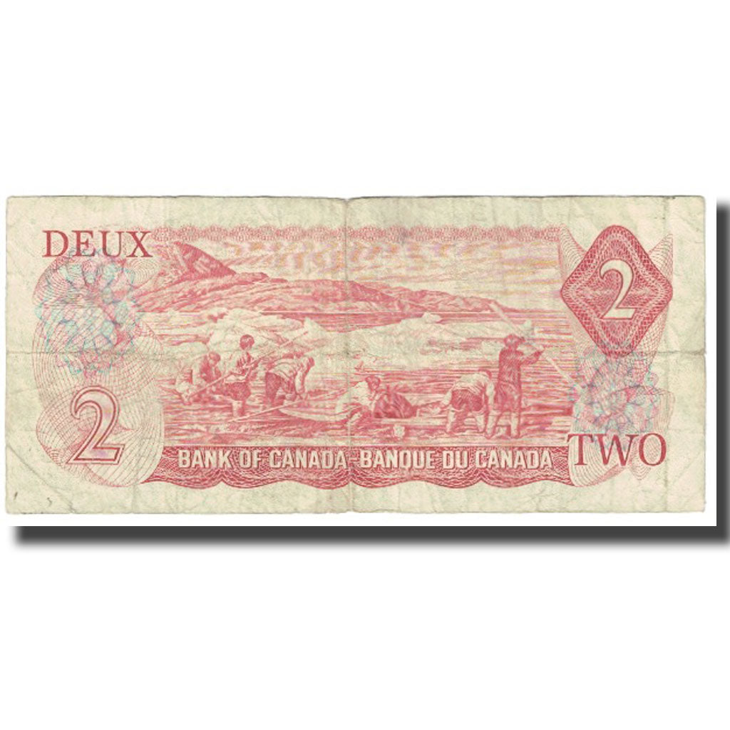 Biljet, Canada, 2 Dollars, 1974, KM:86a, TB