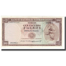 Banknote, Timor, 100 Escudos, 1963, 1963-04-25, KM:28a, AU(55-58)