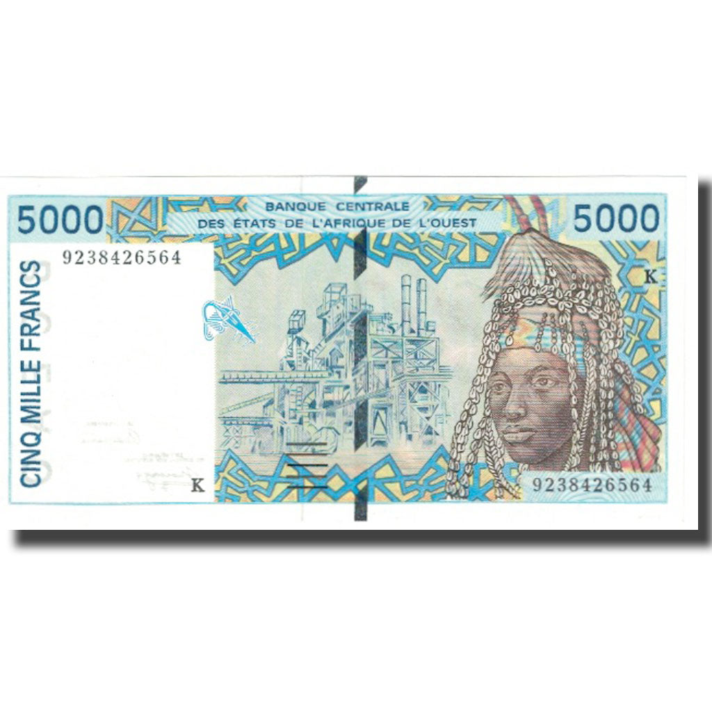 Banconote, Stati dell'Africa occidentale, 5000 Francs, KM:313Ca, FDS