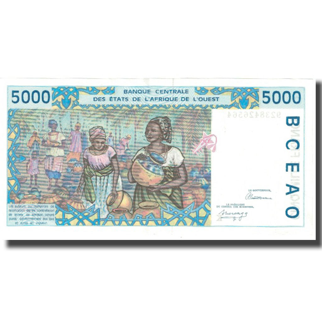 Banconote, Stati dell'Africa occidentale, 5000 Francs, KM:313Ca, FDS
