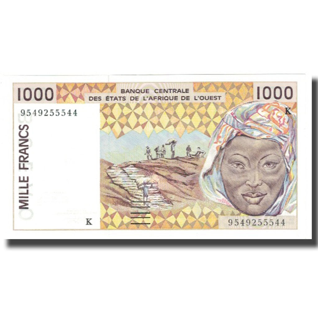 Banknote, West African States, 1000 Francs, KM:111Aa, UNC(65-70)
