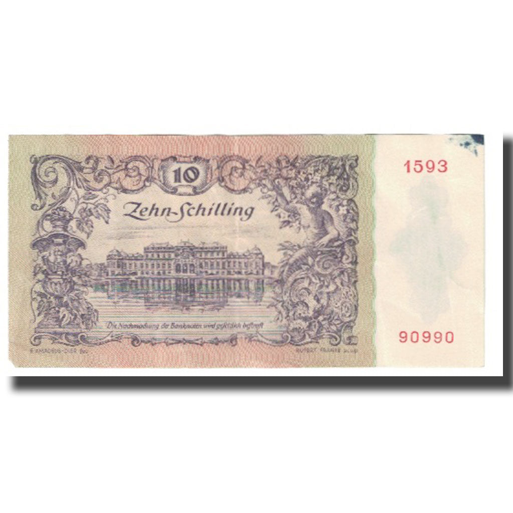 Banknote, Austria, 10 Schilling, KM:127, VF(20-25)