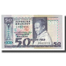 Banknote, Madagascar, 50 Francs = 10 Ariary, KM:62a, UNC(65-70)