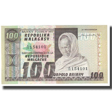 Banknote, Madagascar, 100 Francs =  20 Ariary, KM:63a, UNC(65-70)