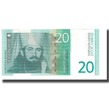 Banknot, Jugosławia, 20 Dinara, 2000, Undated, KM:154a, UNC(65-70)