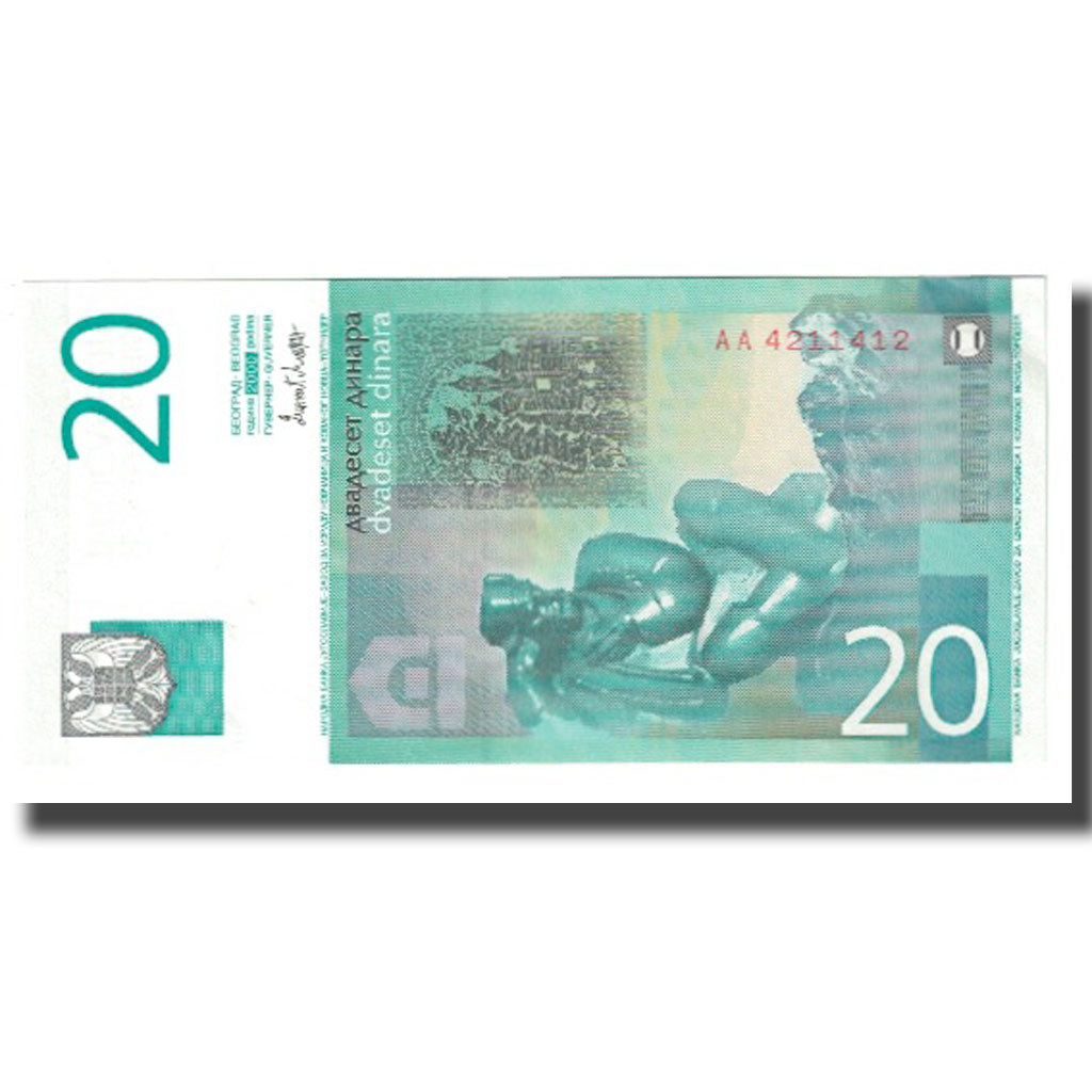 Banknot, Jugosławia, 20 Dinara, 2000, Undated, KM:154a, UNC(65-70)
