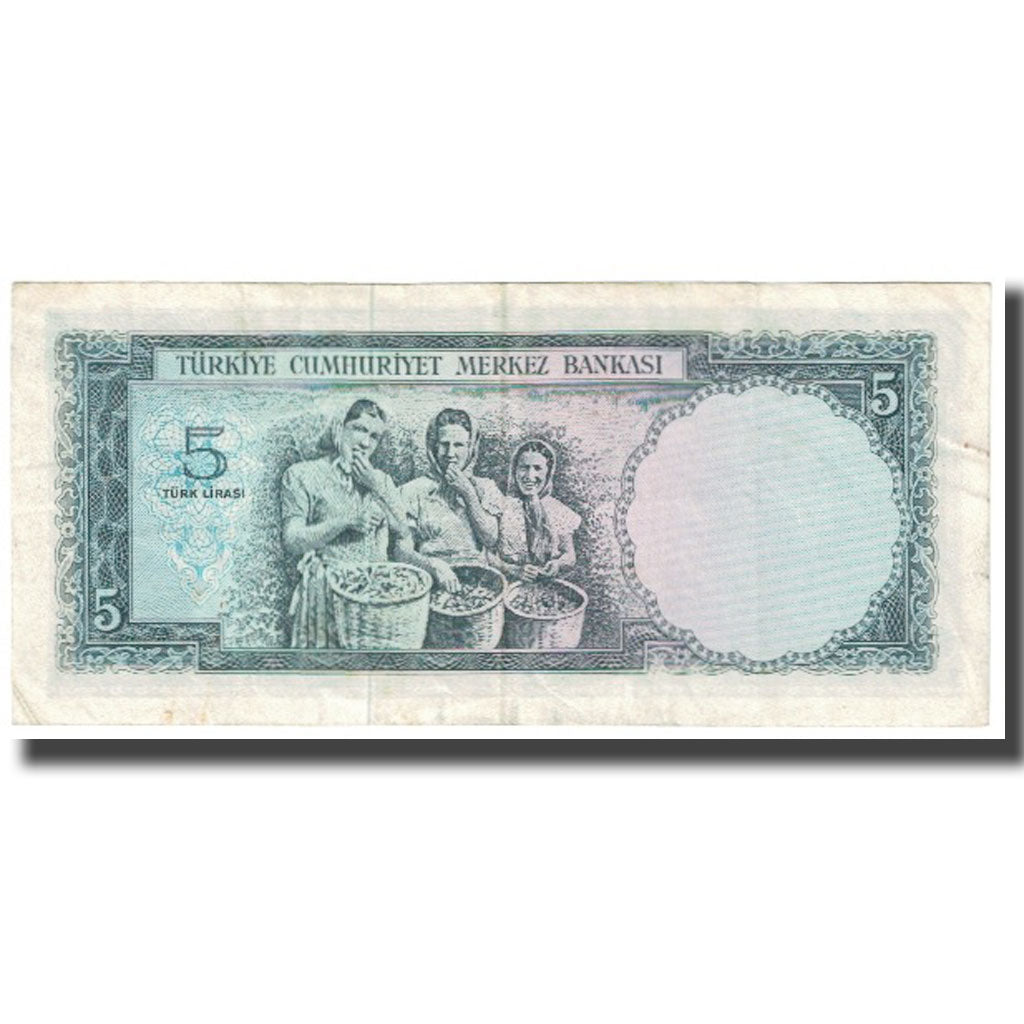 Banknote, Turkey, 5 Lira, 1930, KM:174a, VF(20-25)