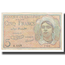 Banknote, Algeria, 5 Francs, 1944, 1944-02-08, KM:94a, EF(40-45)