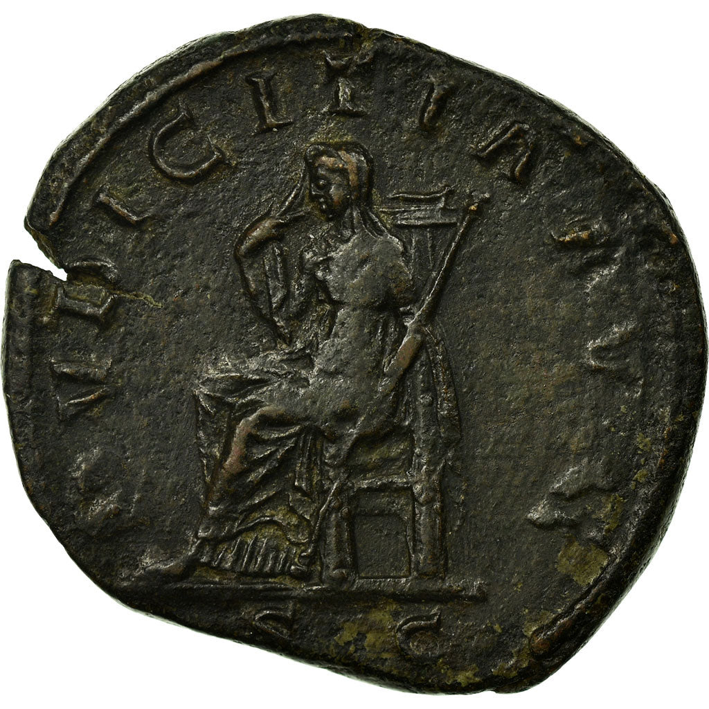 Coin, Herennia Etruscilla, Sestertius, Rome, AU(50-53), Copper, Cohen:22